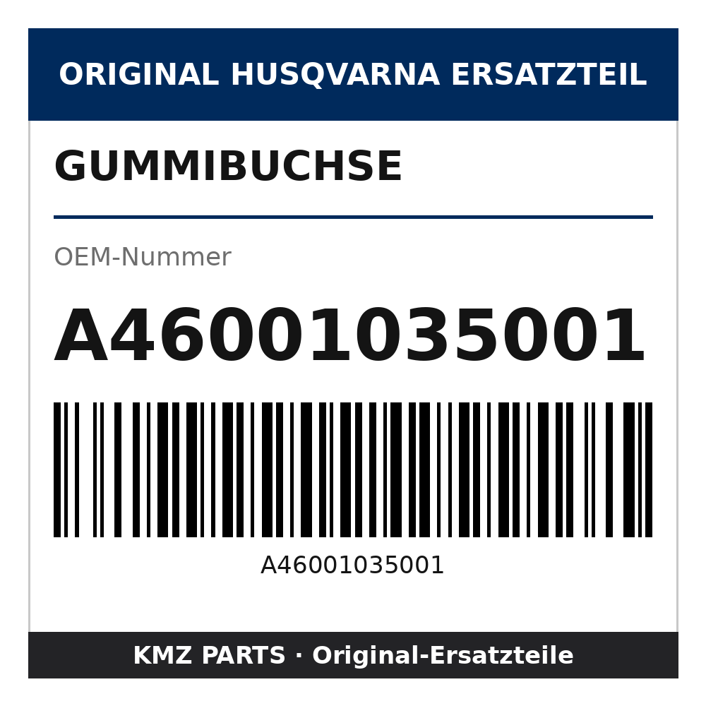 Husqvarna Original Gummibuchse A46001035001