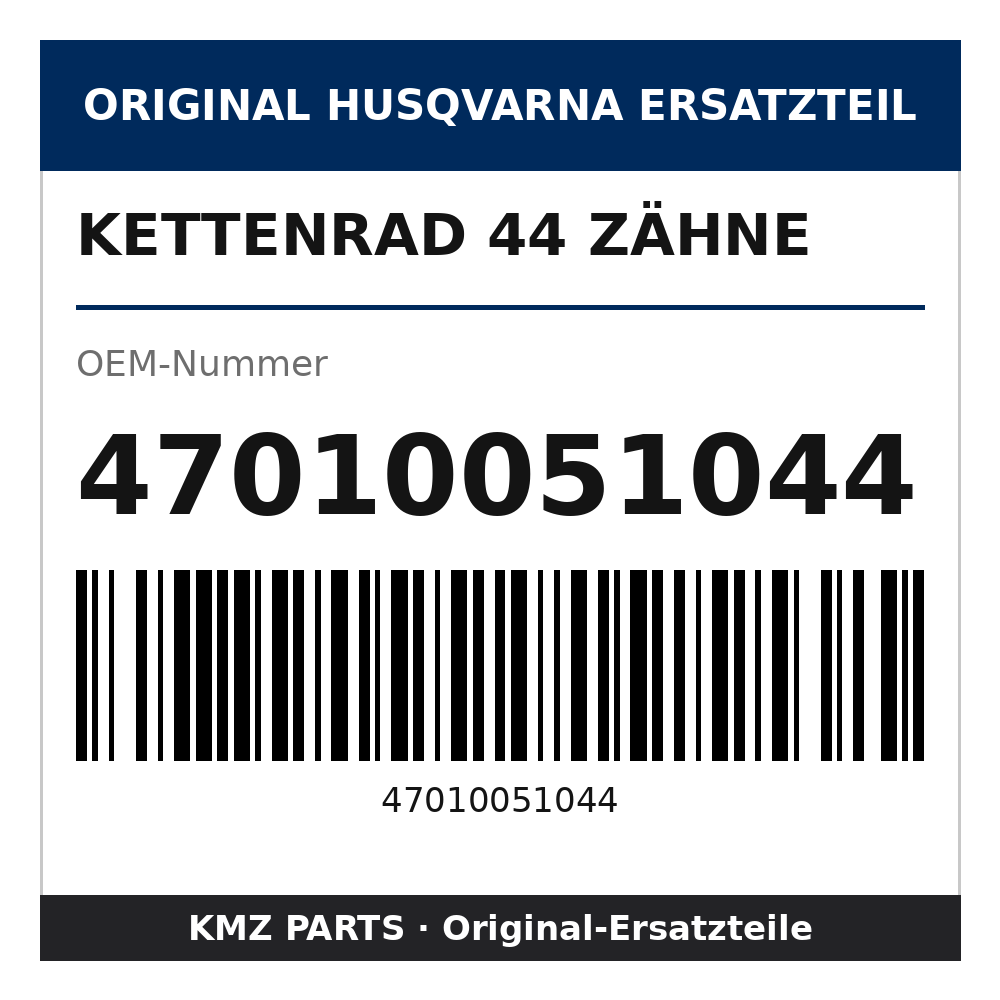 Husqvarna Original Kettenrad 44 Zähne 47010051044