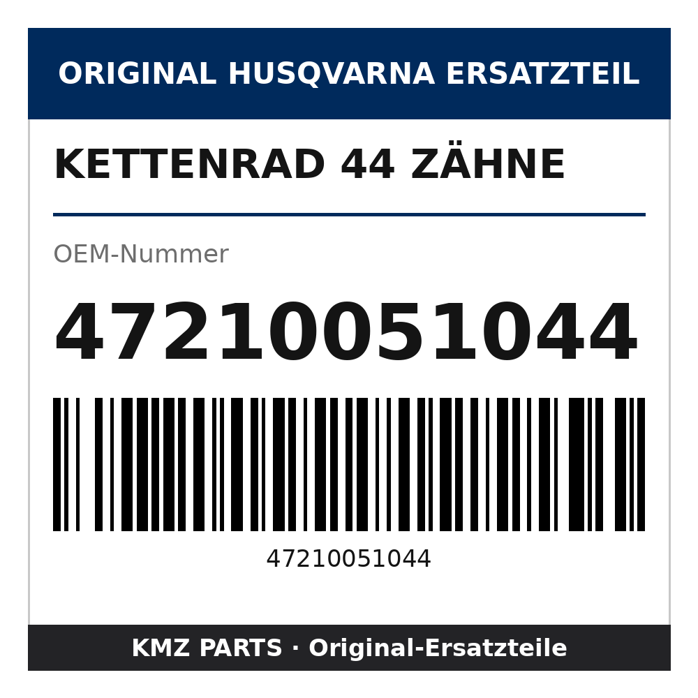Husqvarna Original Kettenrad 44 Zähne 47210051044