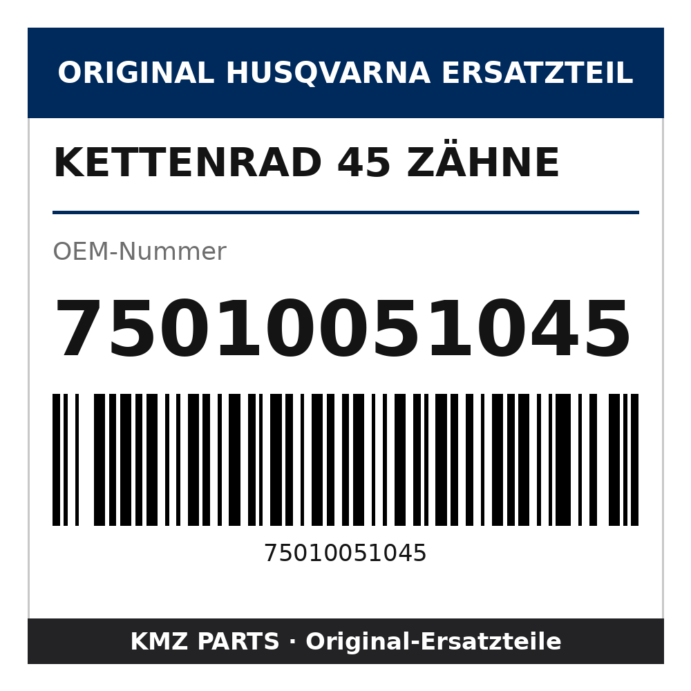 Husqvarna Original Kettenrad 45 Zähne 75010051045