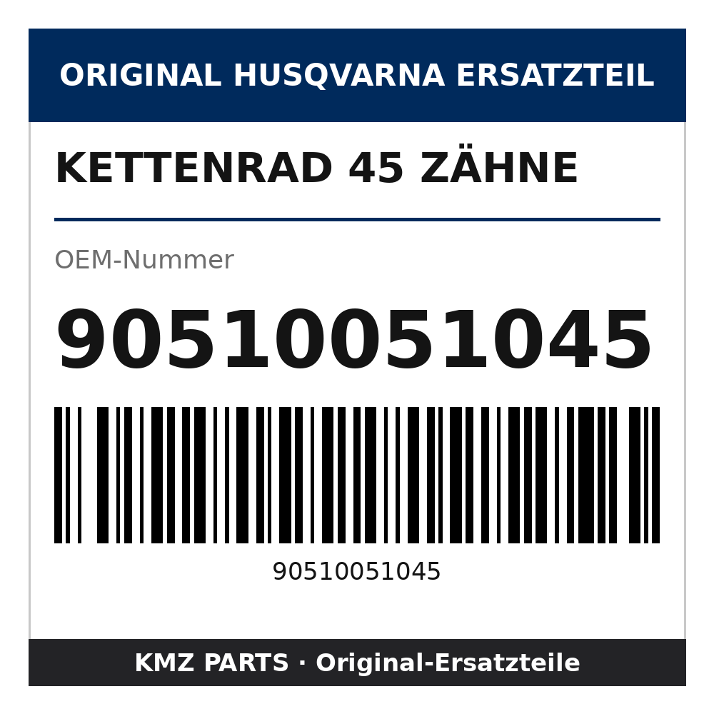 Husqvarna Original Kettenrad 45 Zähne 90510051045