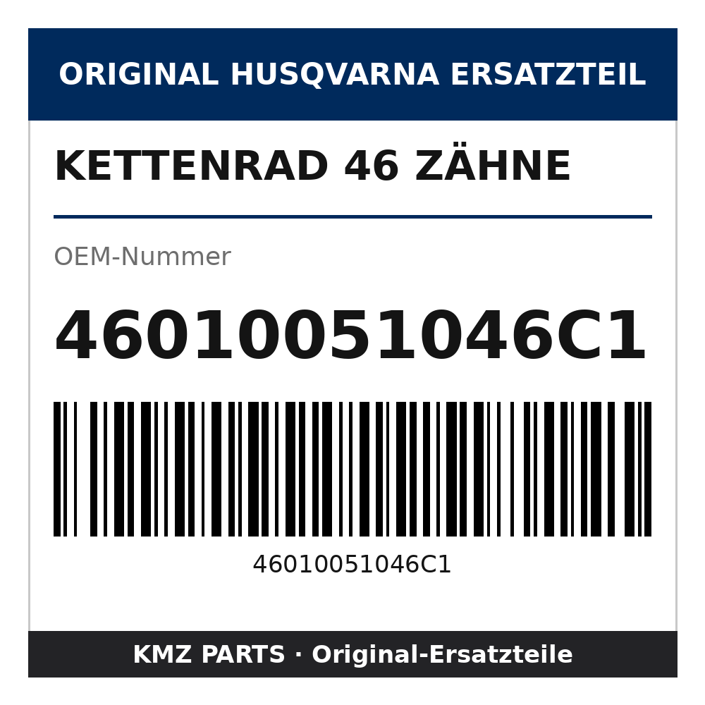 Husqvarna Original Kettenrad 46 Zähne 46010051046C1