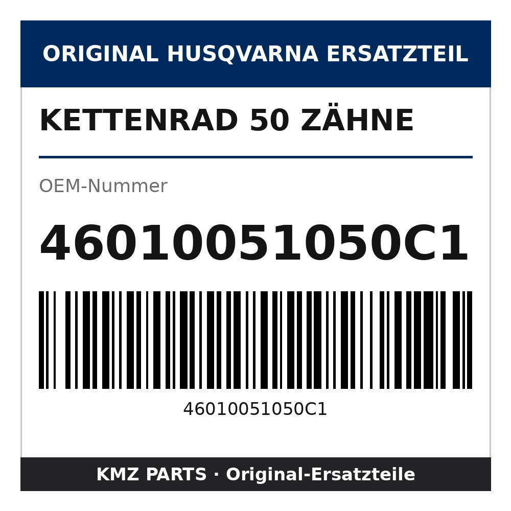 Husqvarna Original Kettenrad 50 Zähne 46010051050C1
