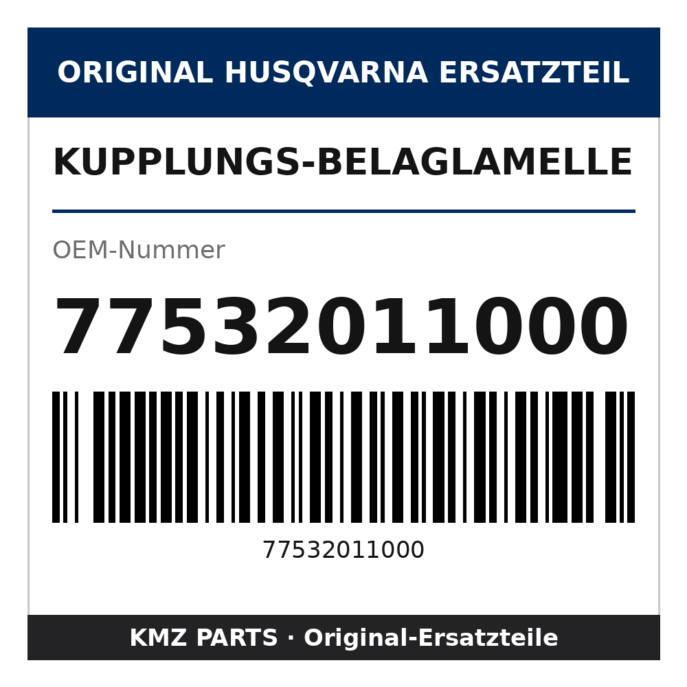 Husqvarna Original Kupplungs-Belaglamelle 77532011000