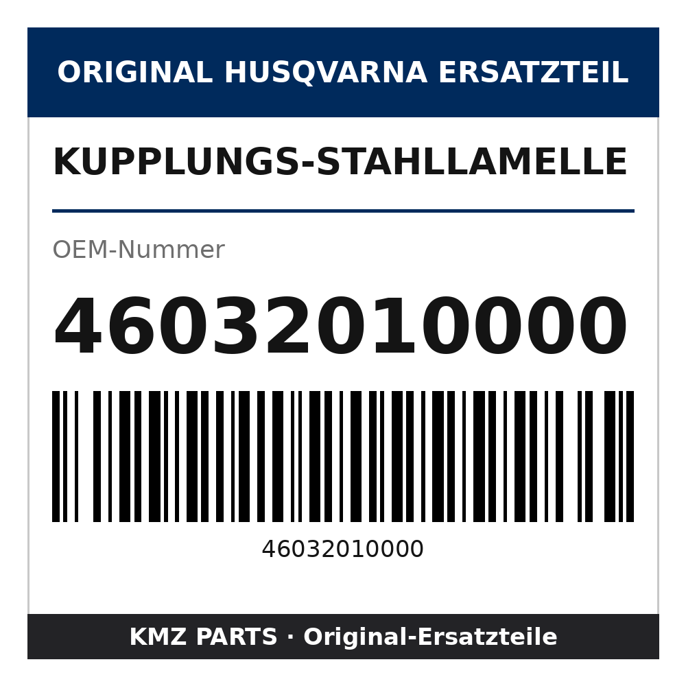 Husqvarna Original Kupplungs-Stahllamelle 46032010000