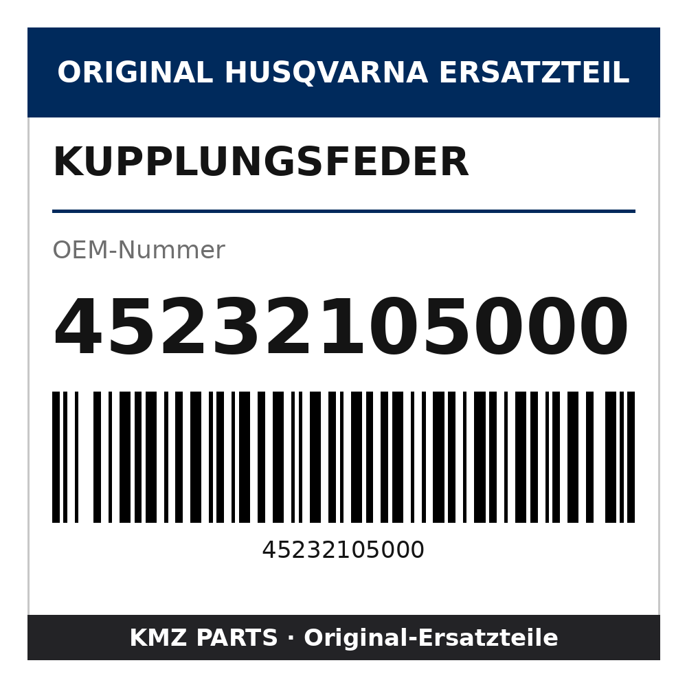 Husqvarna Original Kupplungsfeder 45232105000