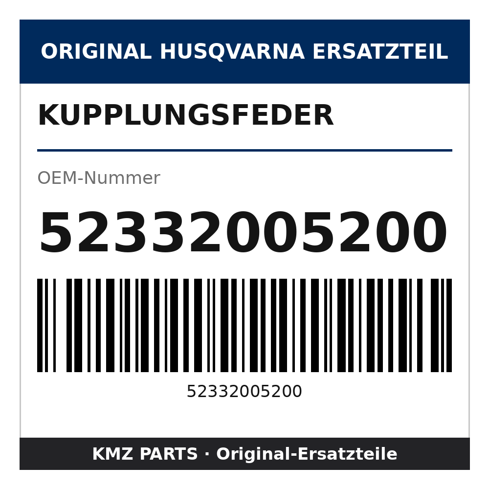 Husqvarna Original Kupplungsfeder 52332005200