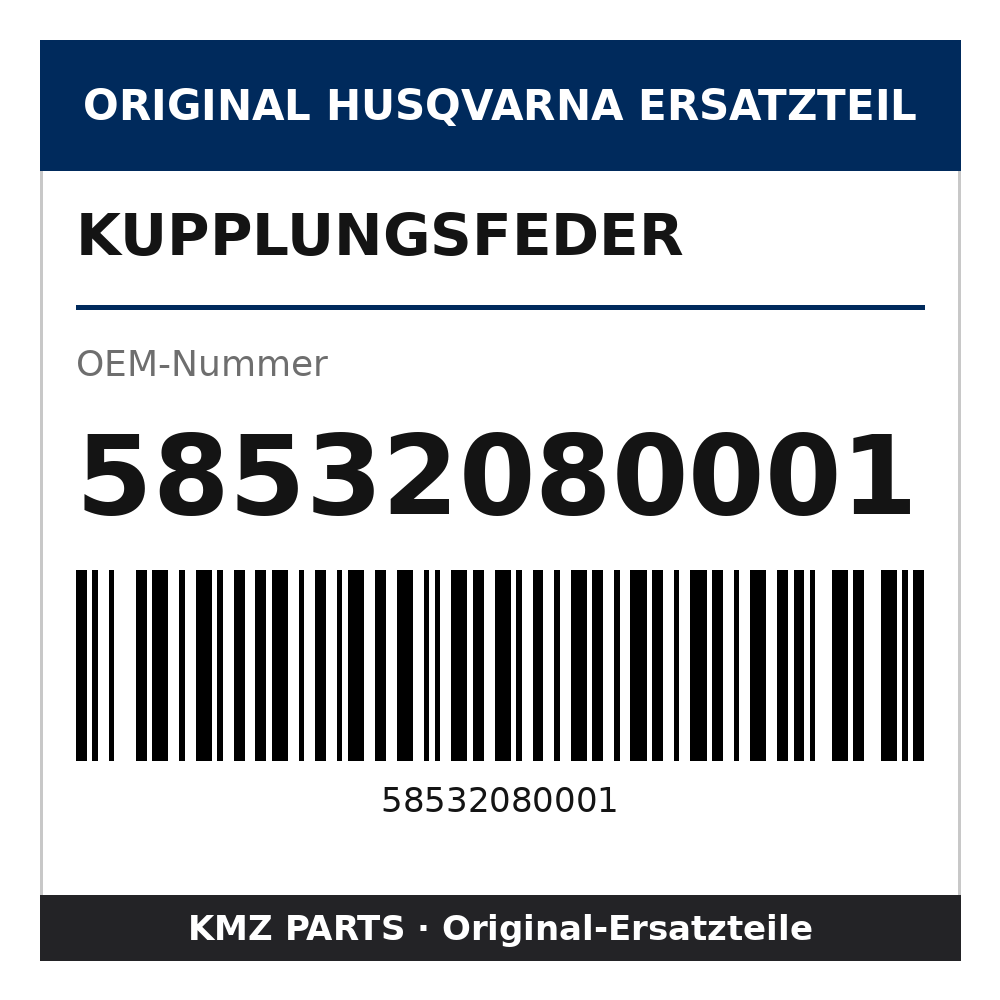 Husqvarna Original Kupplungsfeder 58532080001