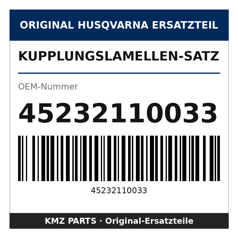 Husqvarna Original Kupplungslamellen-Satz 45232110033