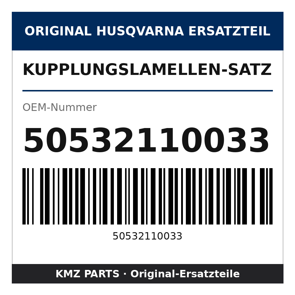 Husqvarna Original Kupplungslamellen-Satz 50532110033