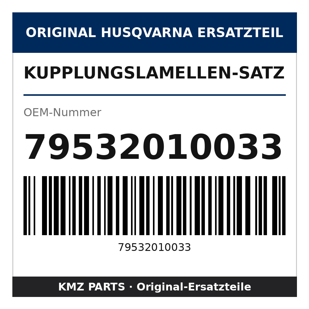 Husqvarna Original Kupplungslamellen-Satz 79532010033