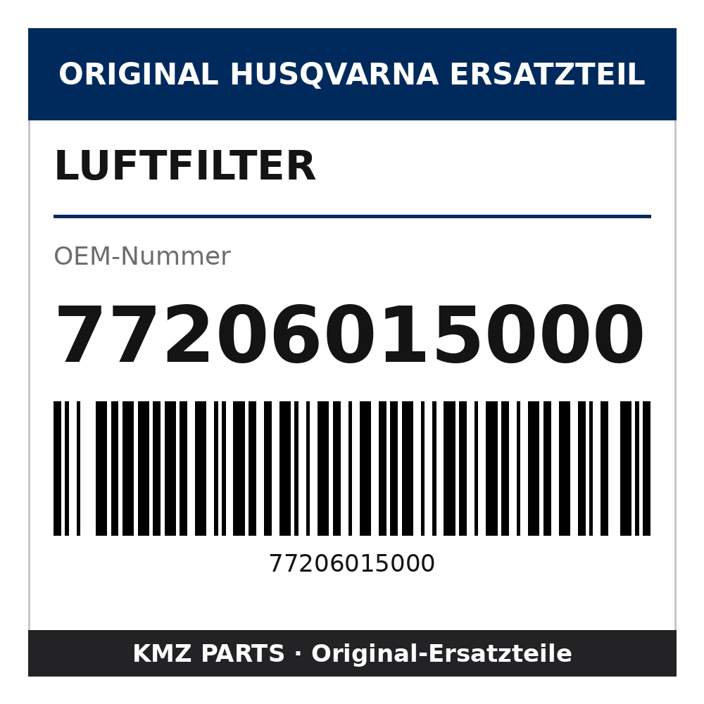 Husqvarna Original Luftfilter 77206015000
