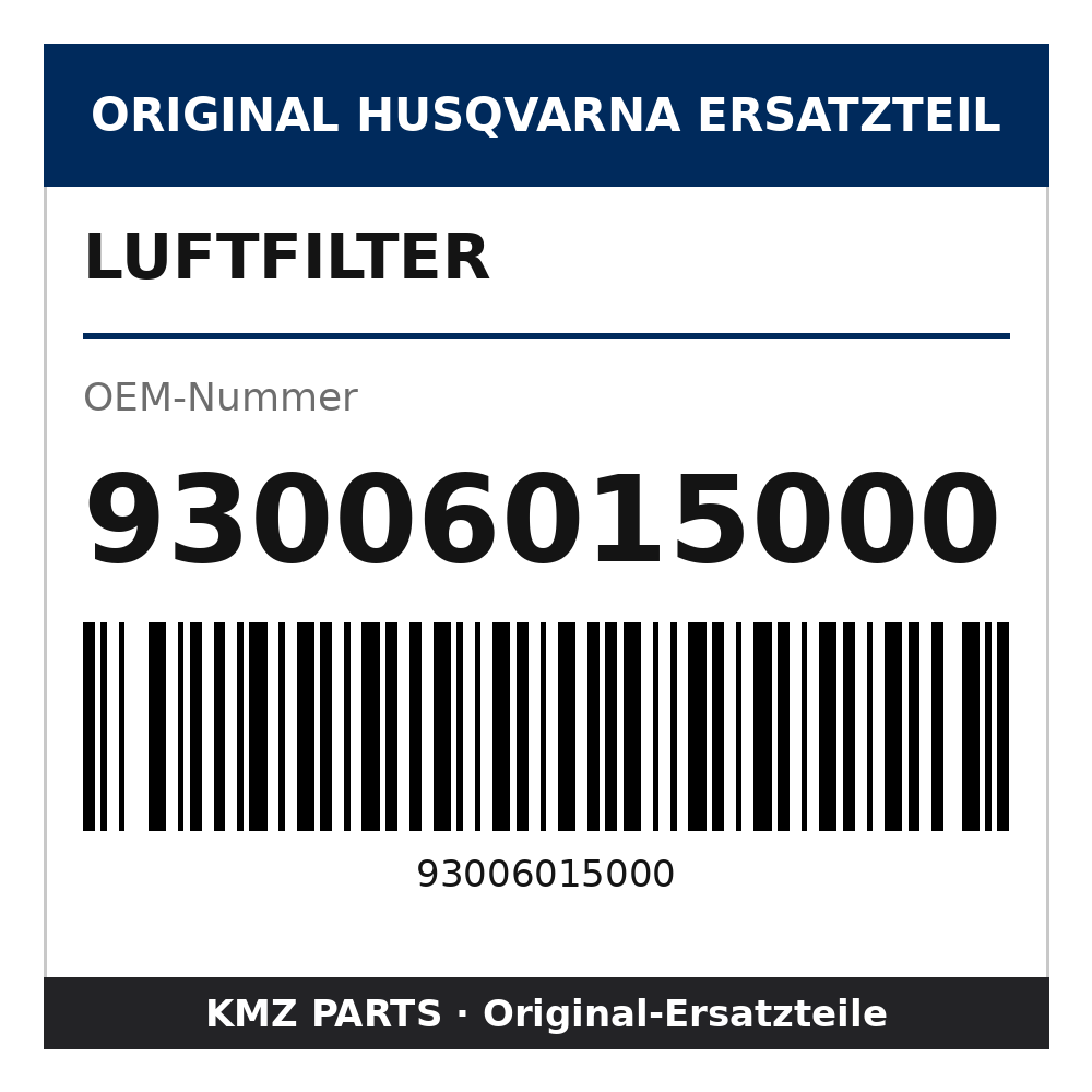 Husqvarna Original Luftfilter 93006015000