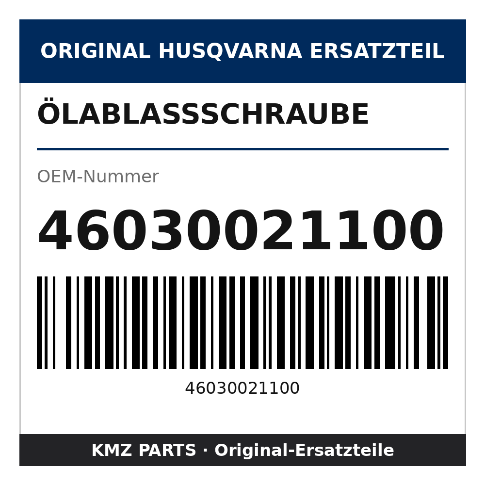 Husqvarna Original Ölablassschraube 46030021100