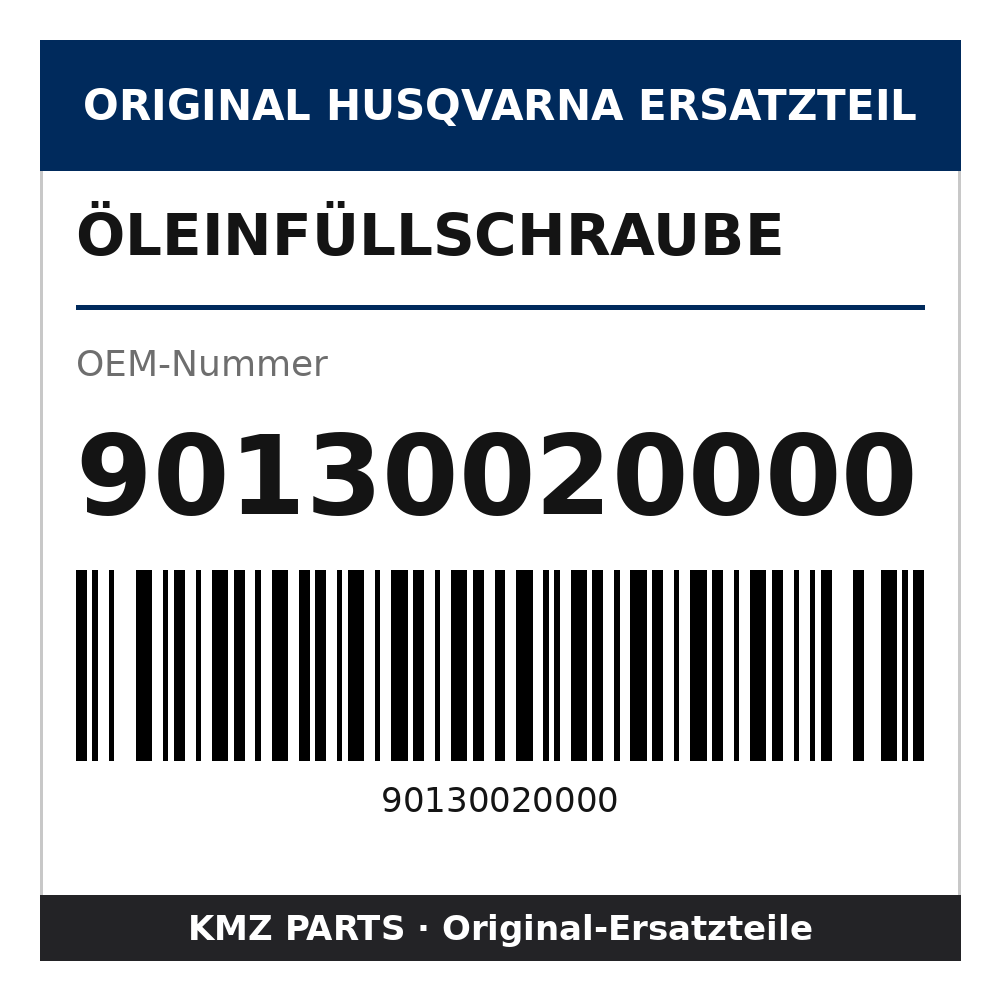 Husqvarna Original Öleinfüllschraube 90130020000