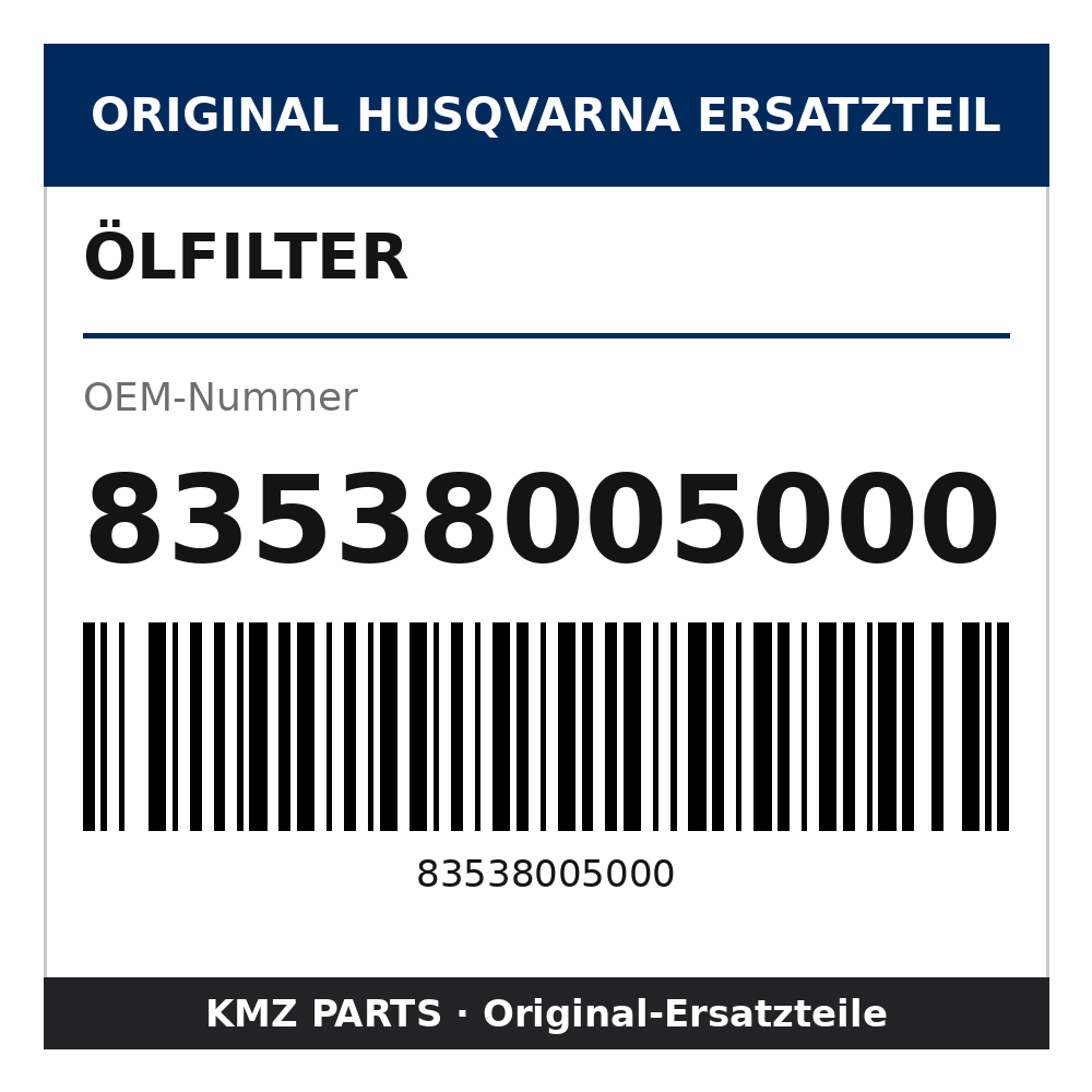 Husqvarna Original Ölfilter 83538005000