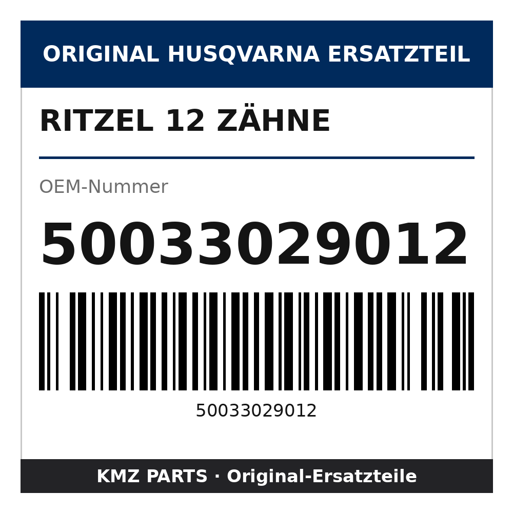 Husqvarna Original Ritzel 12 Zähne 50033029012