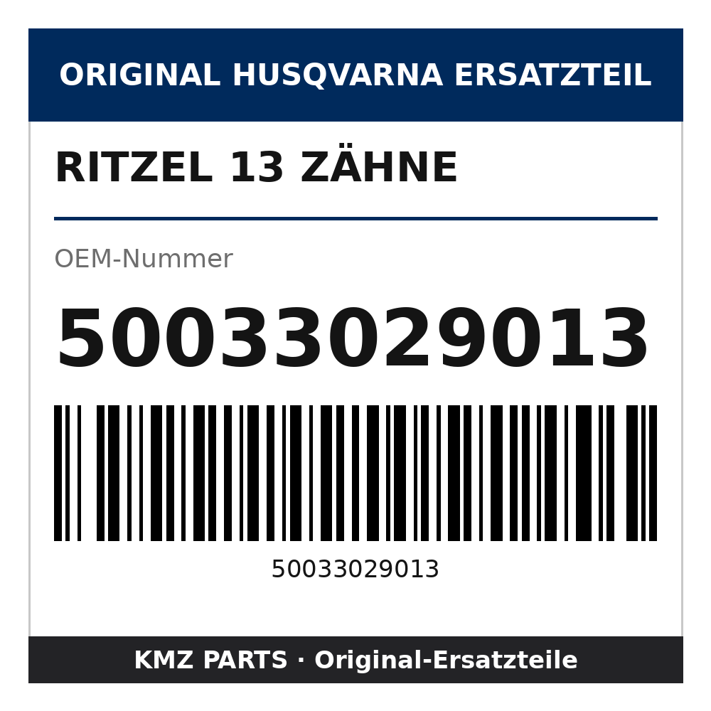 Husqvarna Original Ritzel 13 Zähne 50033029013