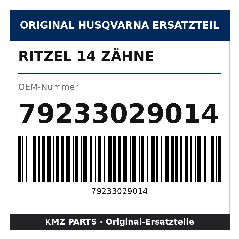 Husqvarna Original Ritzel 14 Zähne 79233029014
