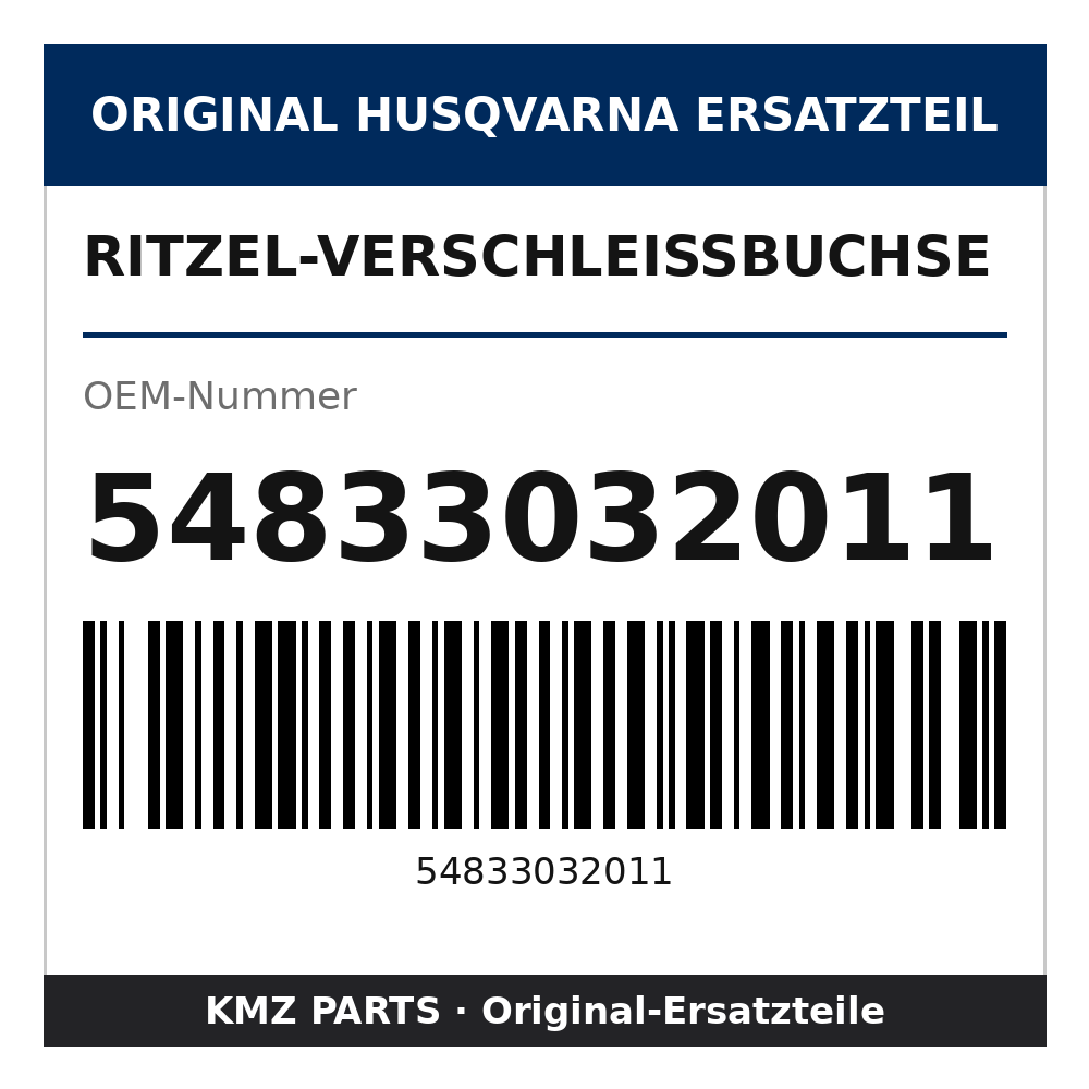 Husqvarna Original Ritzel-Verschleißbuchse 54833032011