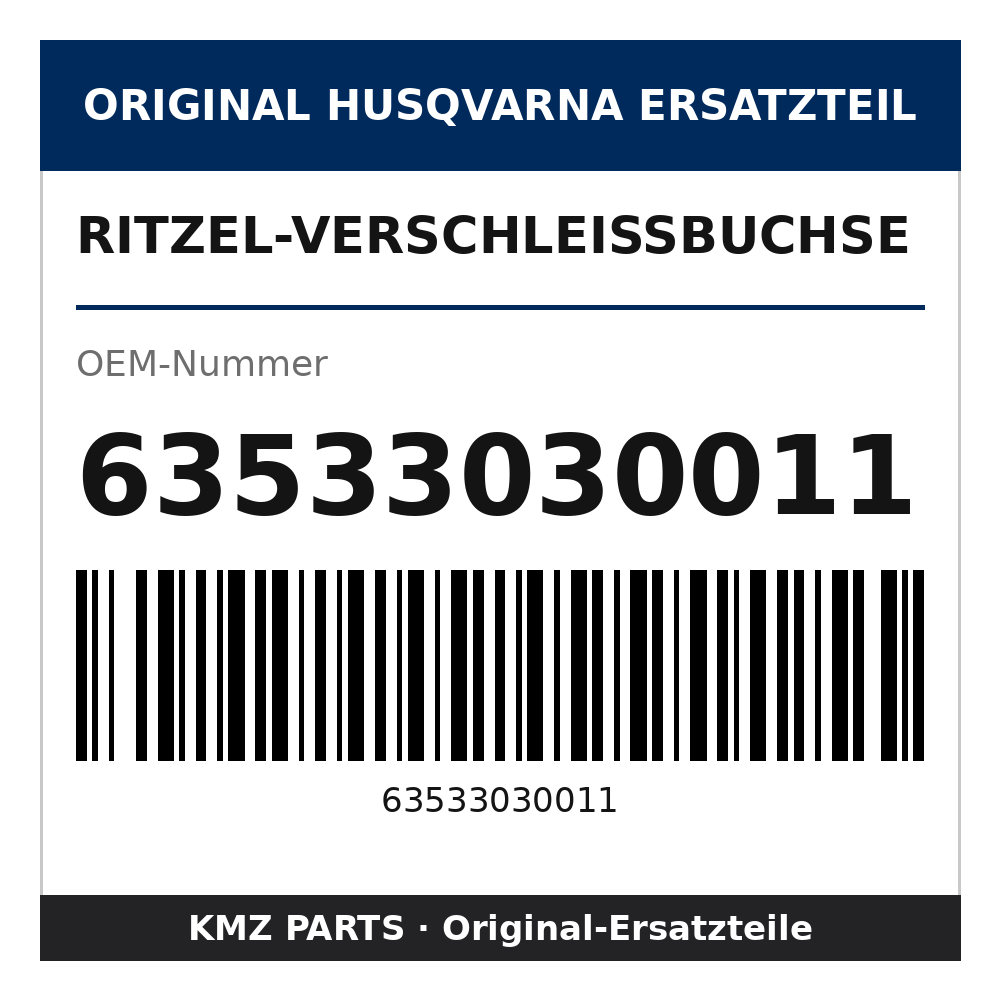 Husqvarna Original Ritzel-Verschleißbuchse 63533030011
