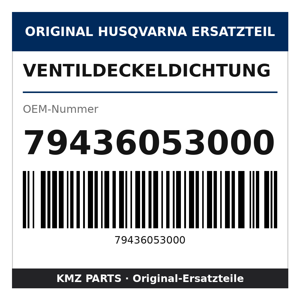 Husqvarna Original Ventildeckeldichtung 79436053000