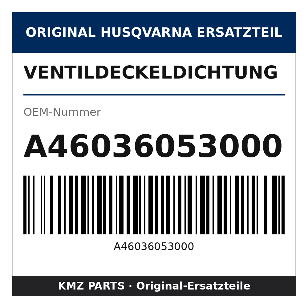 Husqvarna Original Ventildeckeldichtung A46036053000