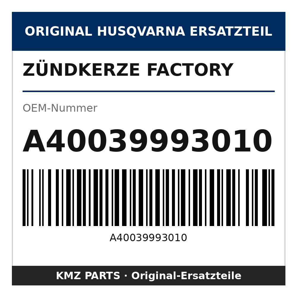 Husqvarna Original Zündkerze Factory A40039993010
