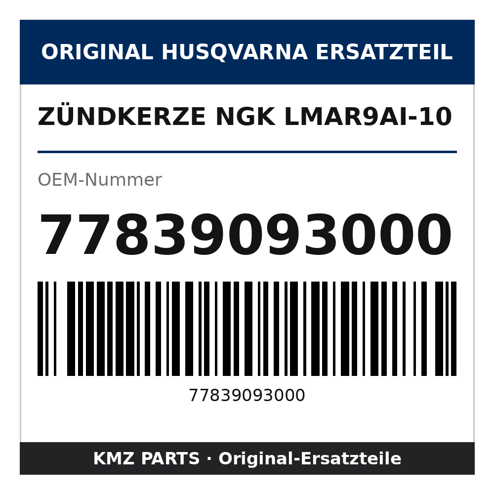 Husqvarna Original Zündkerze NGK LMAR9AI-10 77839093000
