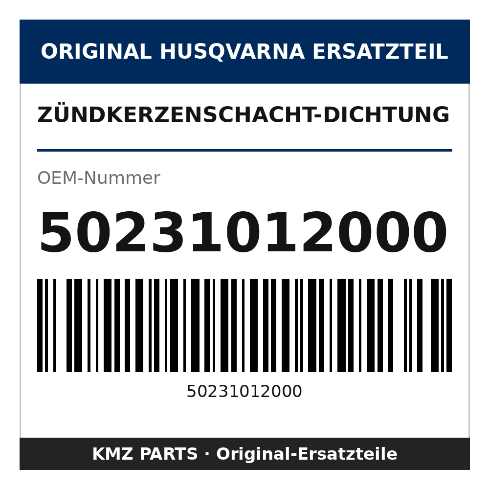 Husqvarna Original Zündkerzenschacht-Dichtung 50231012000