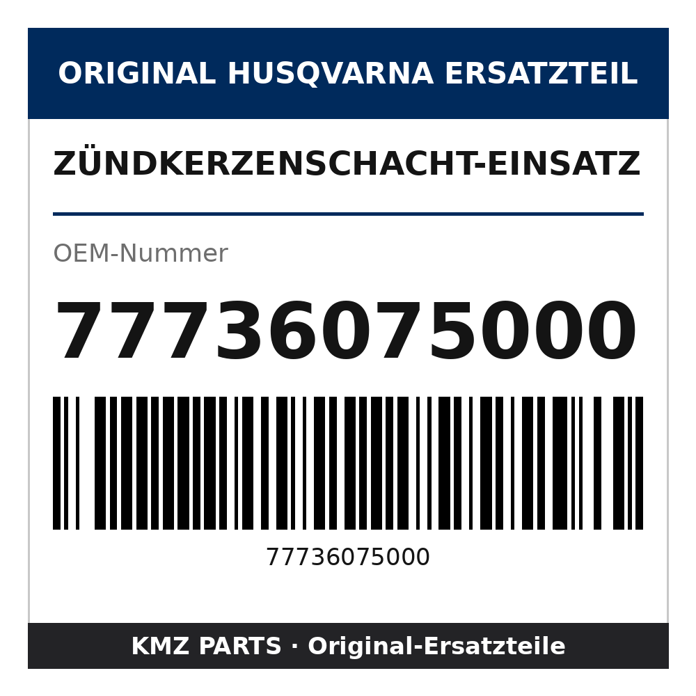 Husqvarna Original Zündkerzenschacht-Einsatz 77736075000