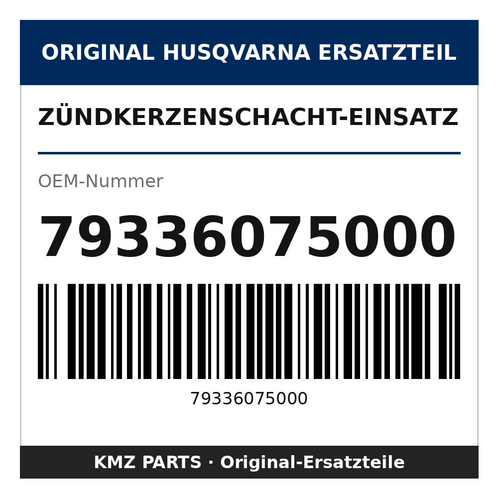 Husqvarna Original Zündkerzenschacht-Einsatz 79336075000