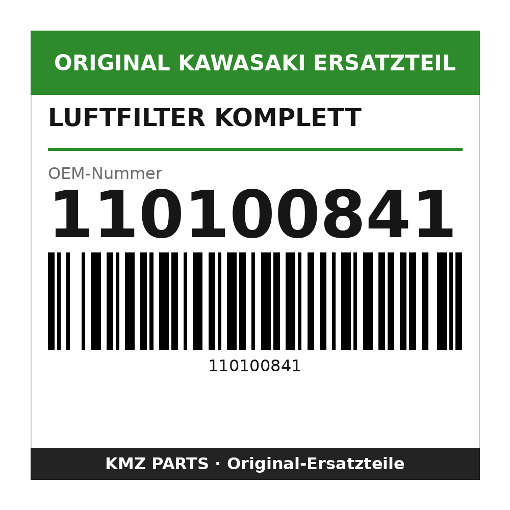 Kawasaki Luftfilter komplett 110100841