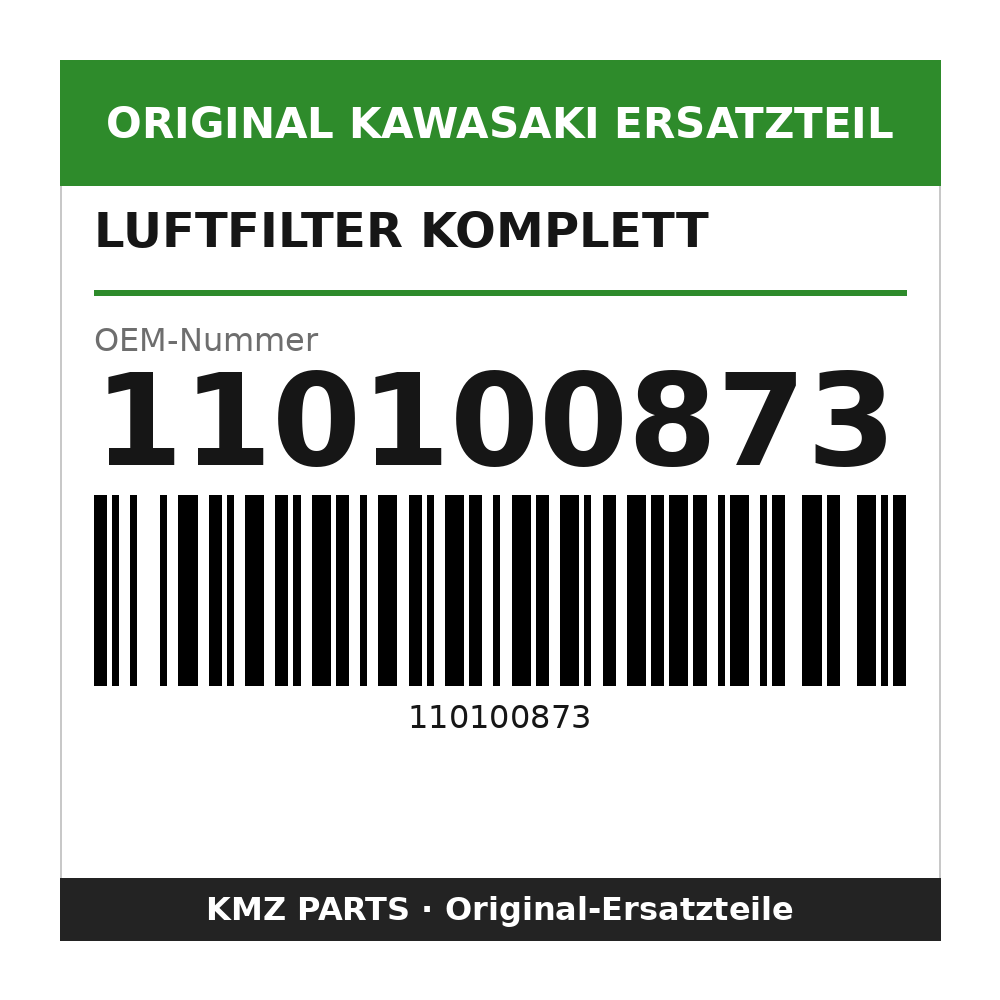 Kawasaki Luftfilter komplett 110100873