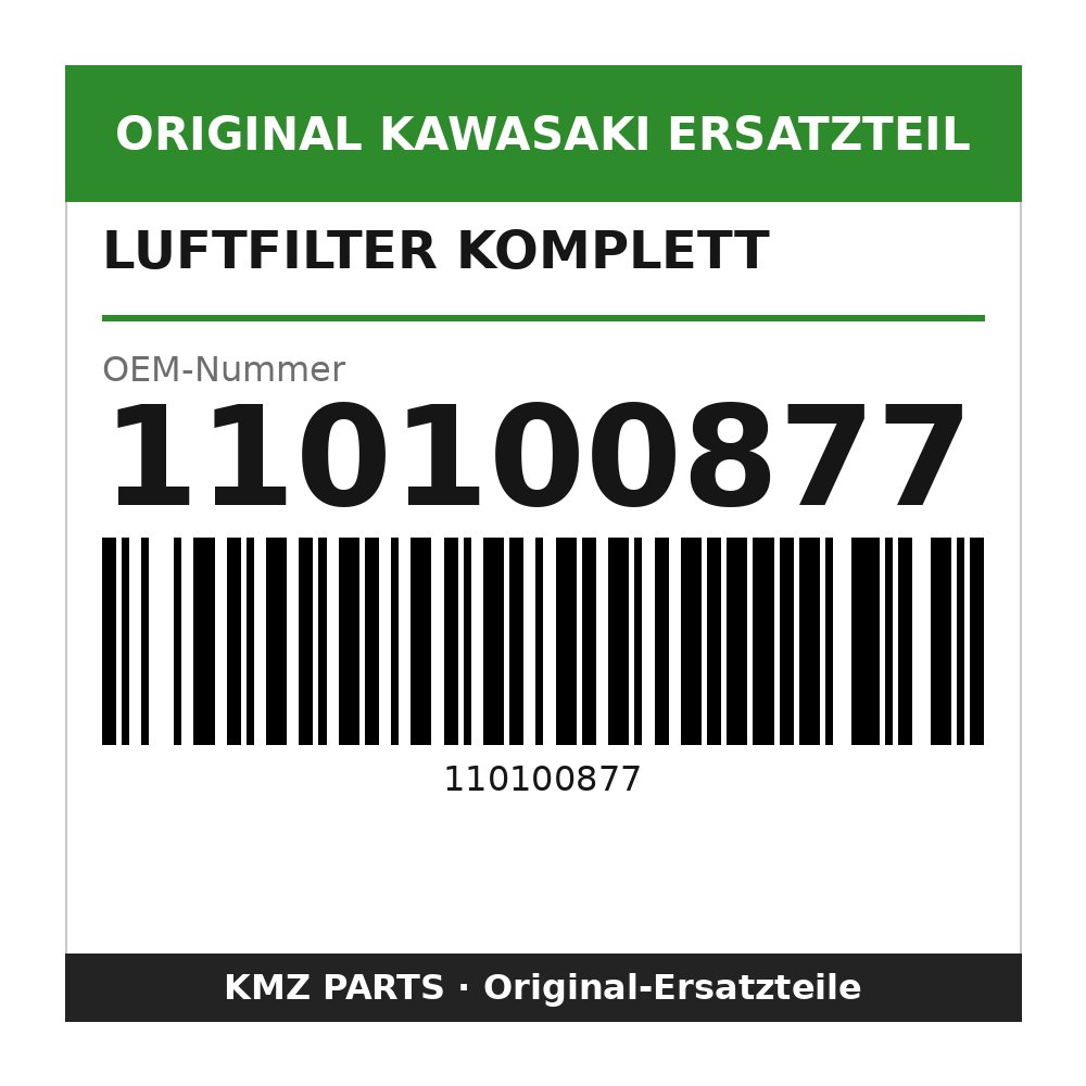 Kawasaki Luftfilter komplett 110100877
