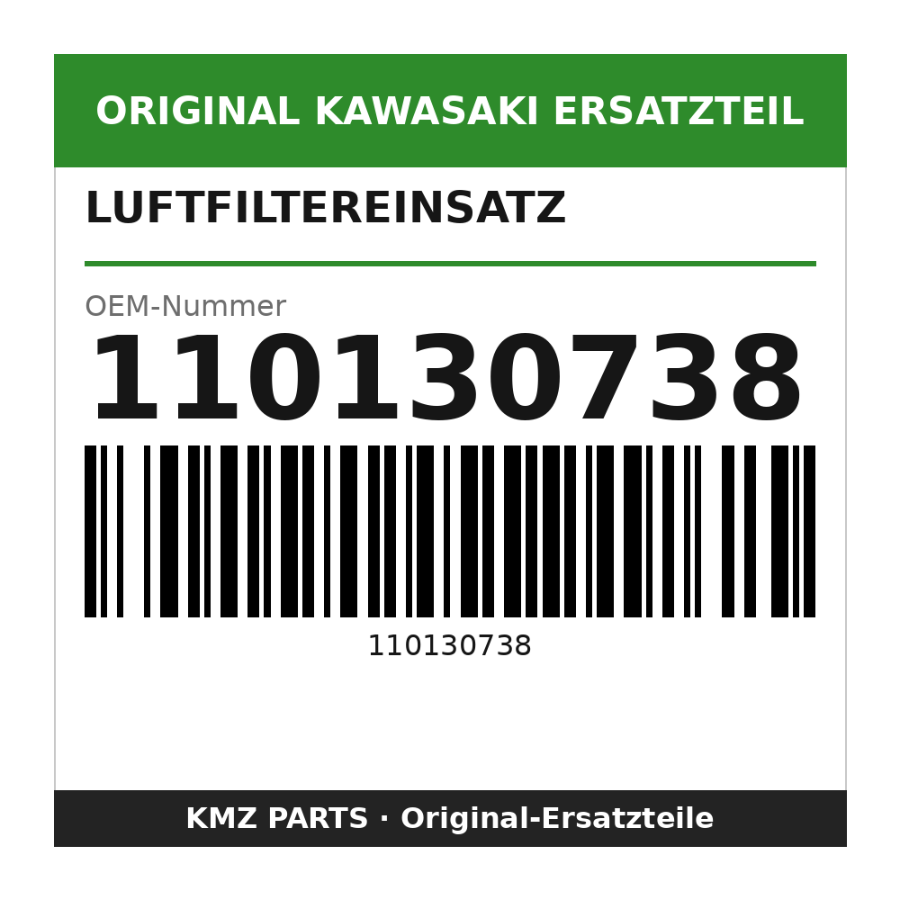 Kawasaki Luftfiltereinsatz 110130738