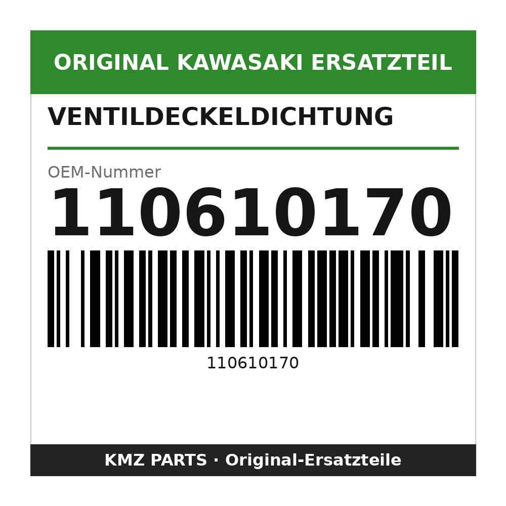 Kawasaki Ventildeckeldichtung 110610170