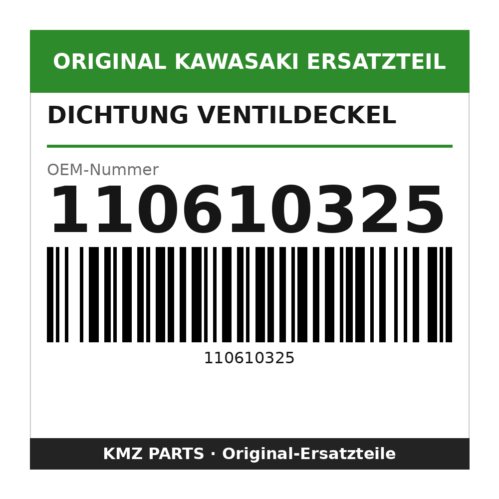 Kawasaki Dichtung Ventildeckel 110610325