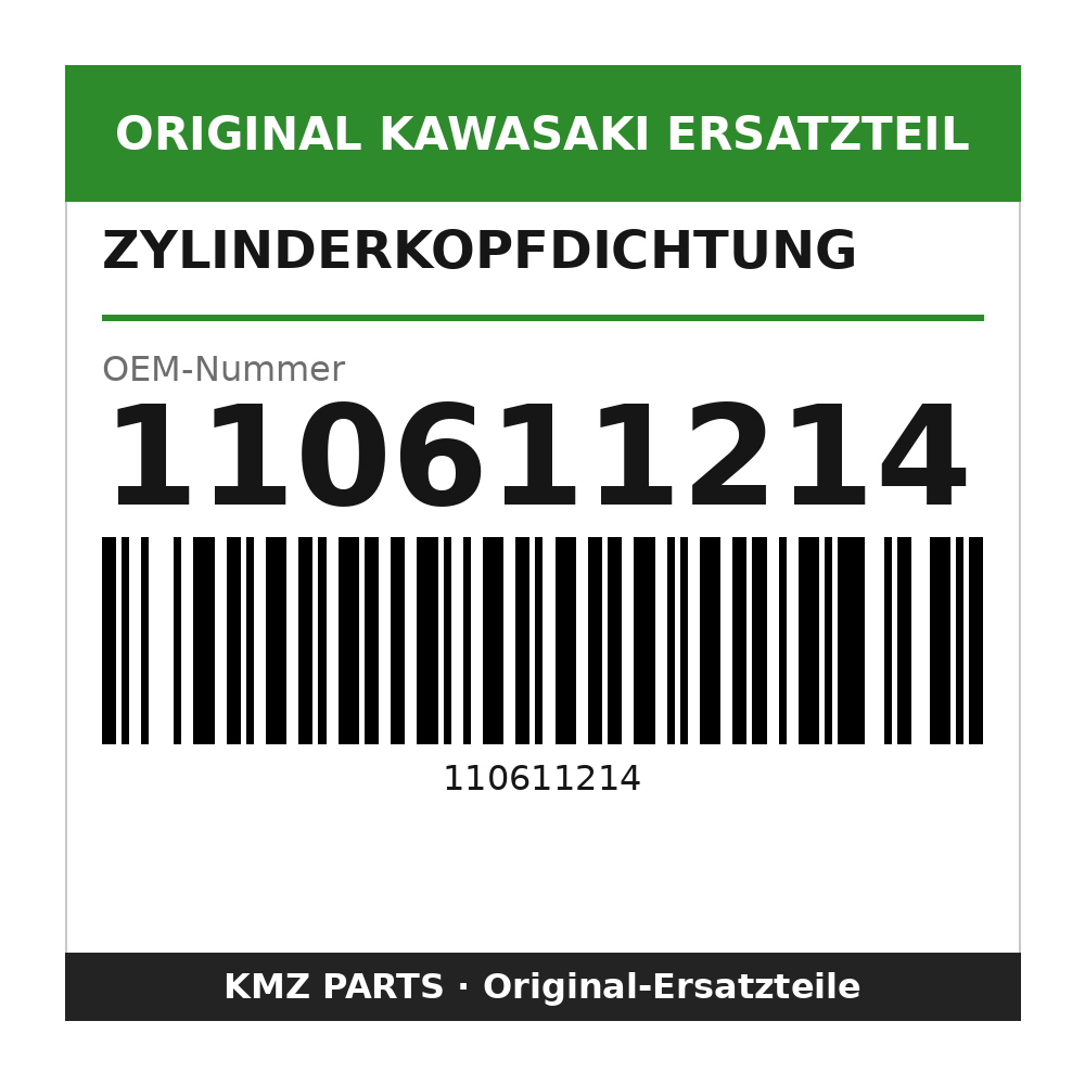 Kawasaki Zylinderkopfdichtung 110611214