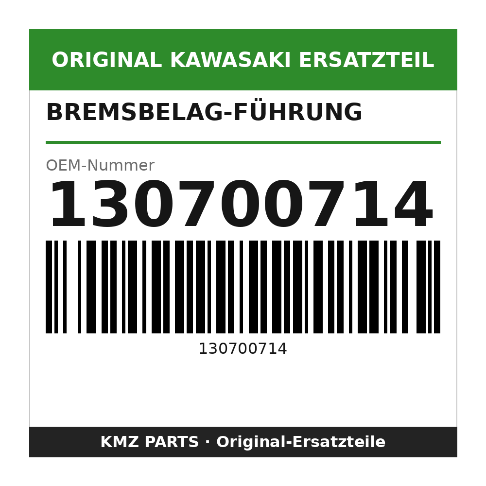 Kawasaki Bremsbelag-Führung 130700714