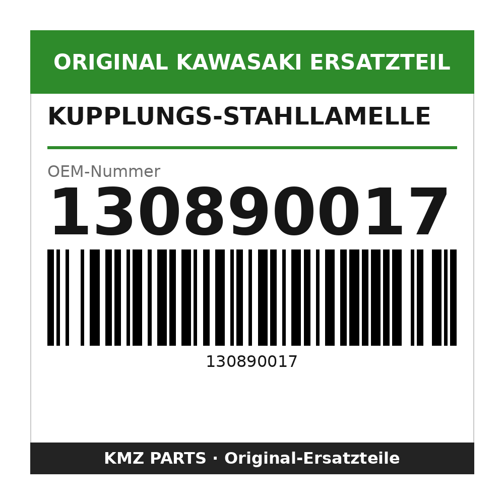 Kawasaki Kupplungs-Stahllamelle 2,6 mm 130890017