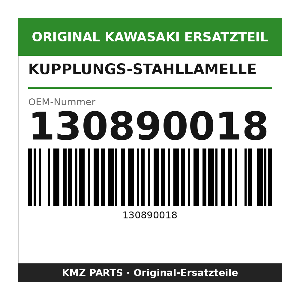 Kawasaki Kupplungs-Stahllamelle 2,6 mm 130890018