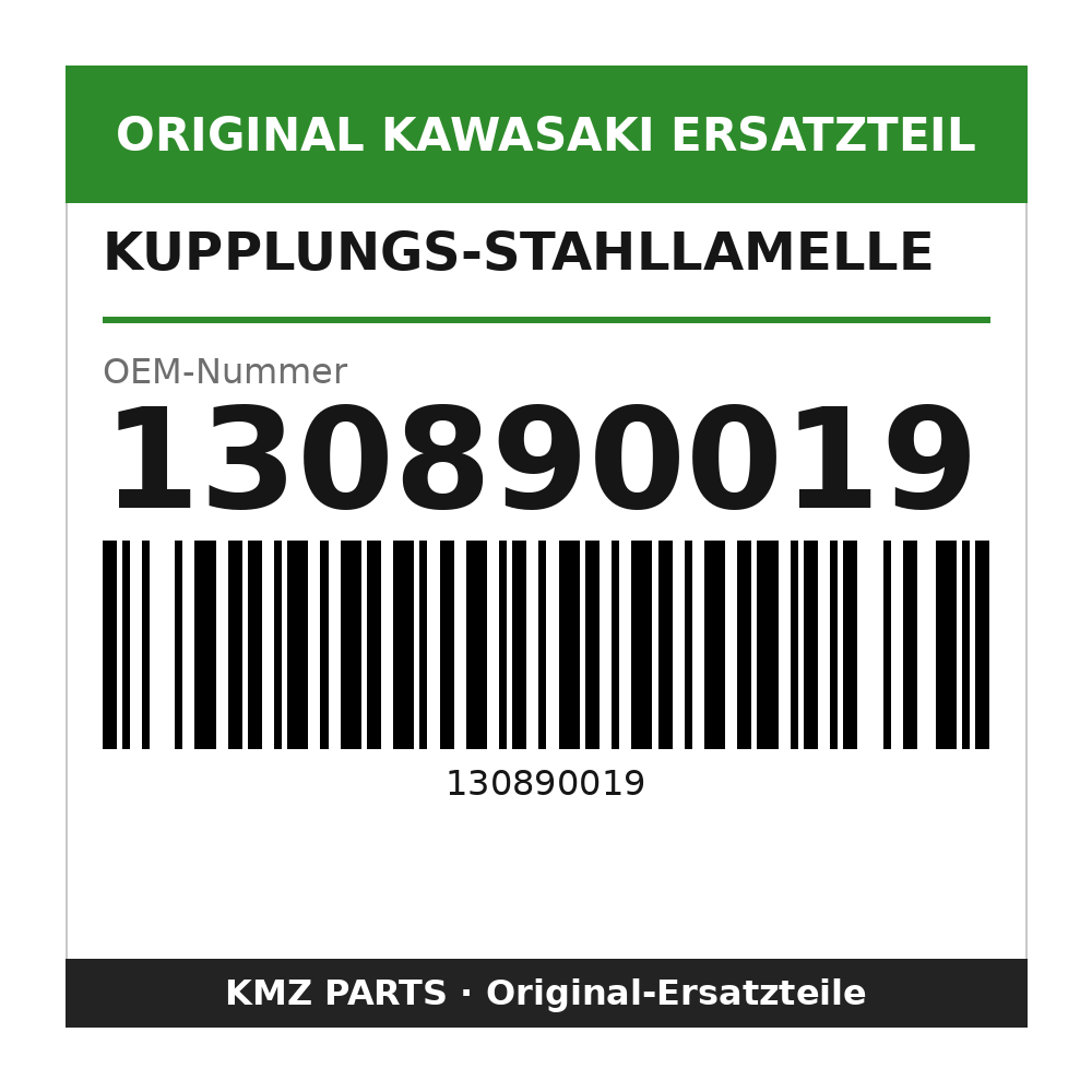 Kawasaki Kupplungs-Stahllamelle 2,3 mm 130890019