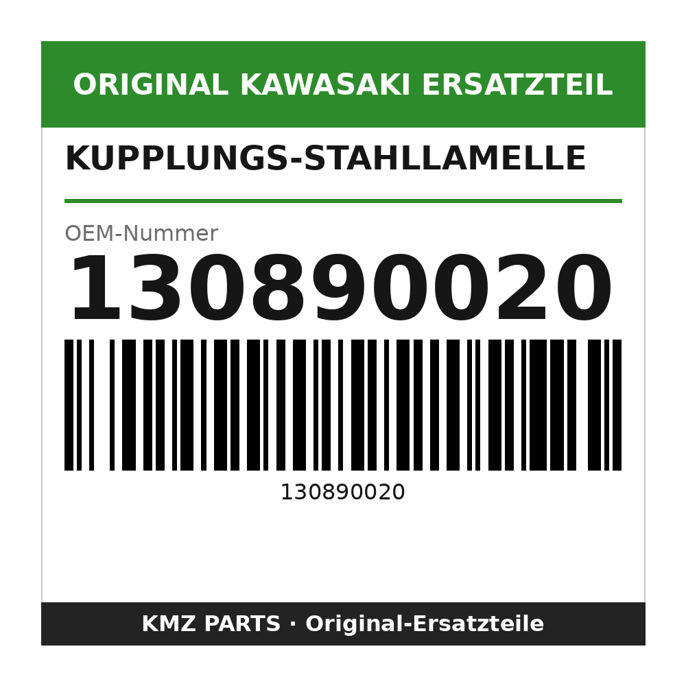 Kawasaki Kupplungs-Stahllamelle 2,9 mm 130890020