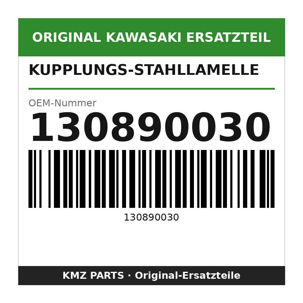 Kawasaki Kupplungs-Stahllamelle 2,9 mm 130890030