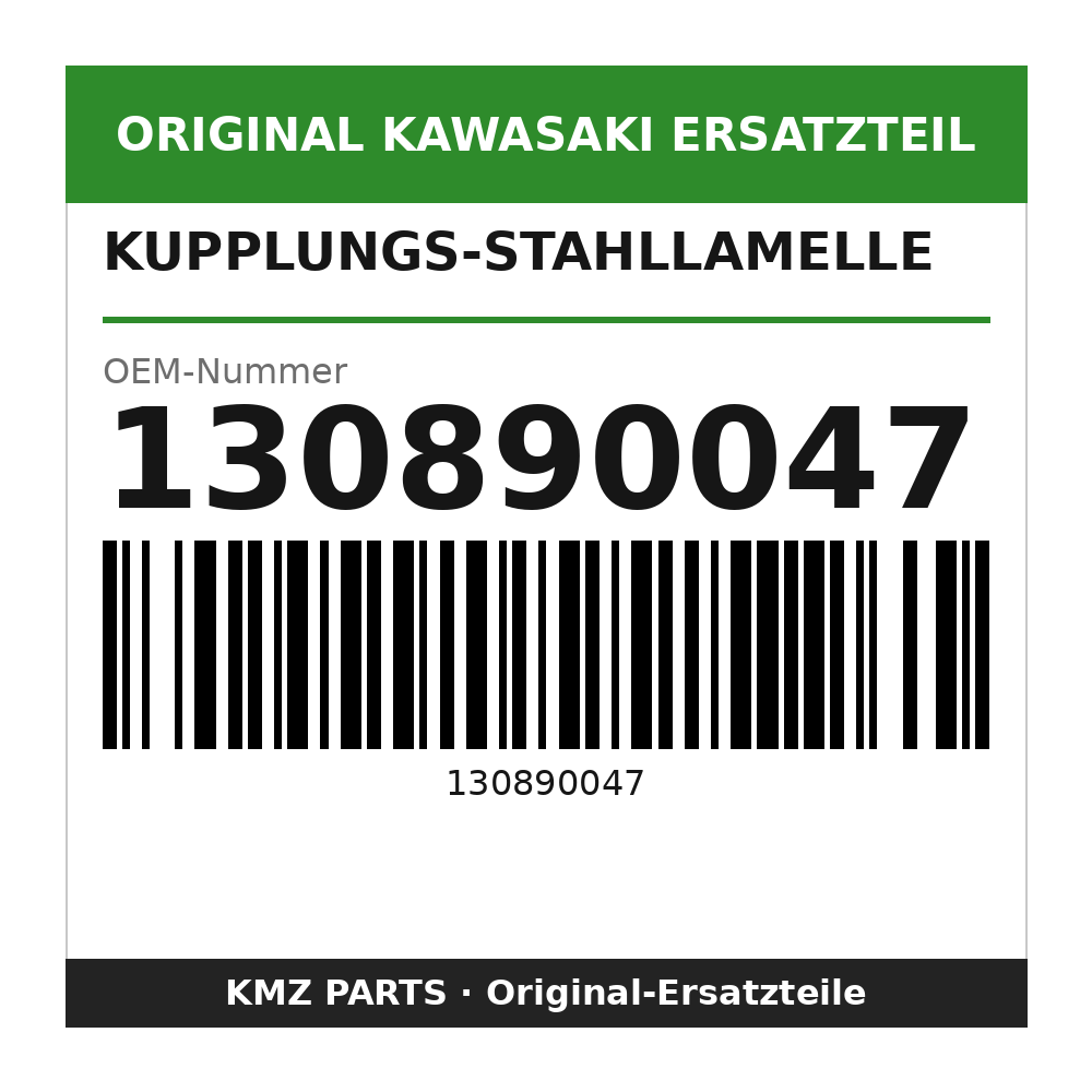 Kawasaki Kupplungs-Stahllamelle 2,0 mm 130890047