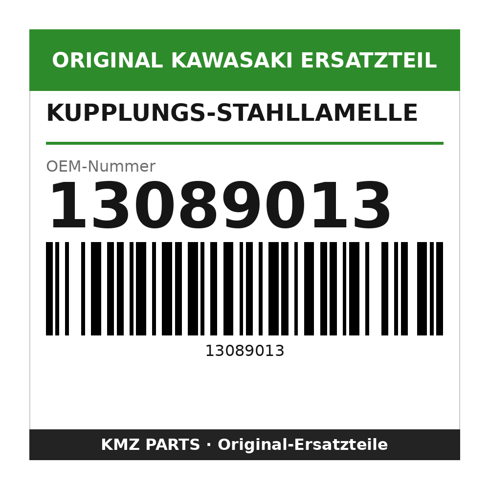 Kawasaki Kupplungs-Stahllamelle 1,6 mm 13089013