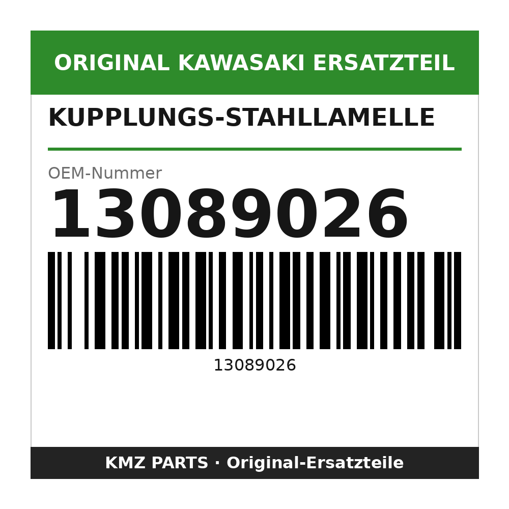 Kawasaki Kupplungs-Stahllamelle 2,0 mm 13089026