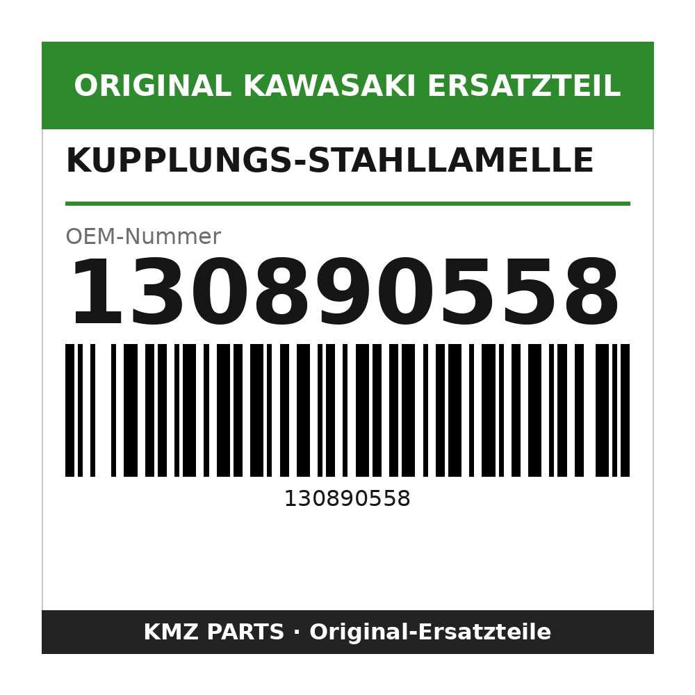 Kawasaki Kupplungs-Stahllamelle 130890558