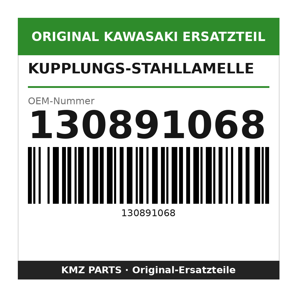 Kawasaki Kupplungs-Stahllamelle 2,0 mm 130891068
